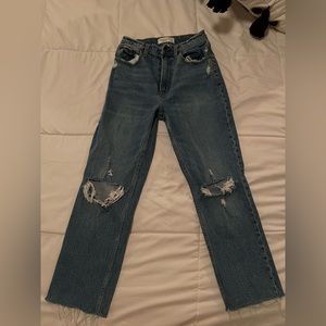 ABERCROMBIE CURVE LOVE 90’s STRAIGHT ULTRA HIGH RISE JEANS